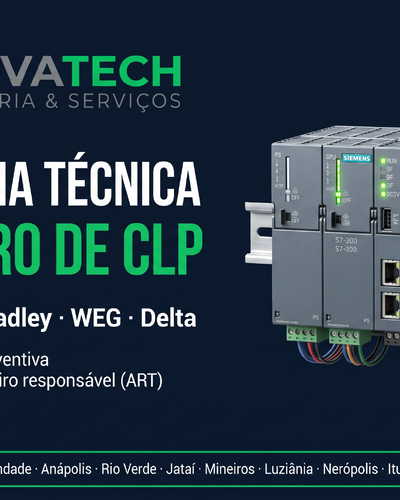 Assistência Técnica em CLP em Goiânia | Siemens, Allen-Bradley e WEG